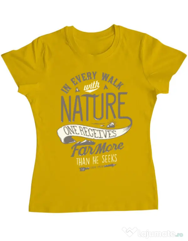 Tricou ADLER dama Walk of nature Galben