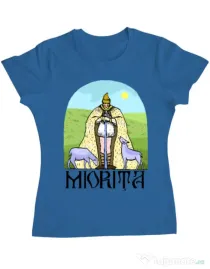 Tricou ADLER dama Miorita Albastru azuriu