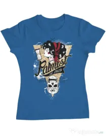 Tricou ADLER dama Palmist Albastru azuriu
