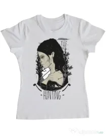 Tricou ADLER dama The hunting Alb