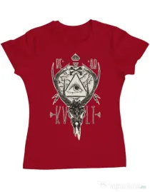 Tricou ADLER dama Dead kult Rosu