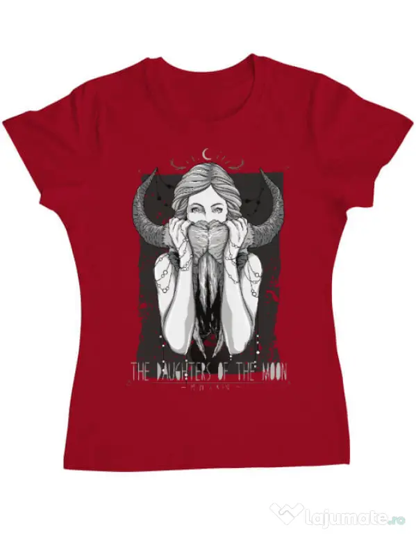 Tricou ADLER dama The Daughters Of The Moon Rosu