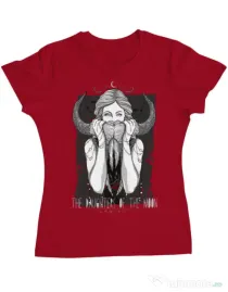 Tricou ADLER dama The Daughters Of The Moon Rosu