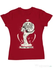 Tricou ADLER dama Dead hands Rosu