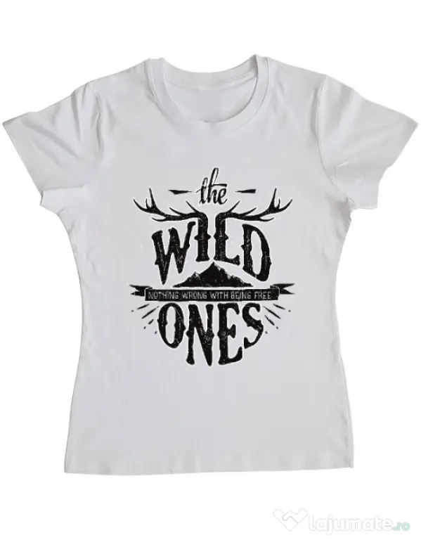 Tricou ADLER dama The Wild Ones Alb