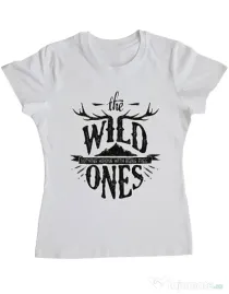 Tricou ADLER dama The Wild Ones Alb