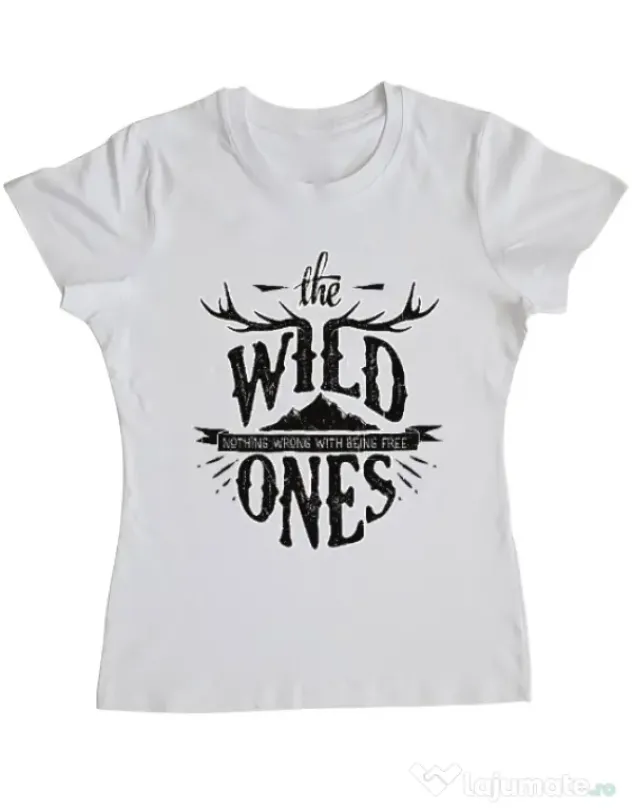 Tricou ADLER dama The Wild Ones Alb