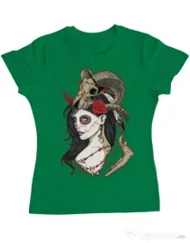 Tricou ADLER dama Dead Queen Verde mediu