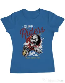Tricou ADLER dama Ruff riders Albastru azuriu