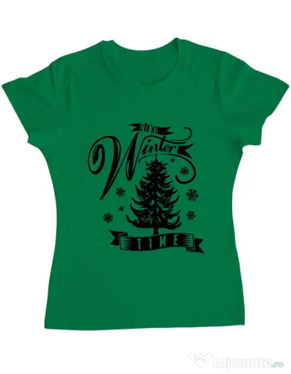 Tricou ADLER dama Winter time Verde mediu