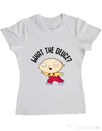 Tricou ADLER dama What the deuce Alb