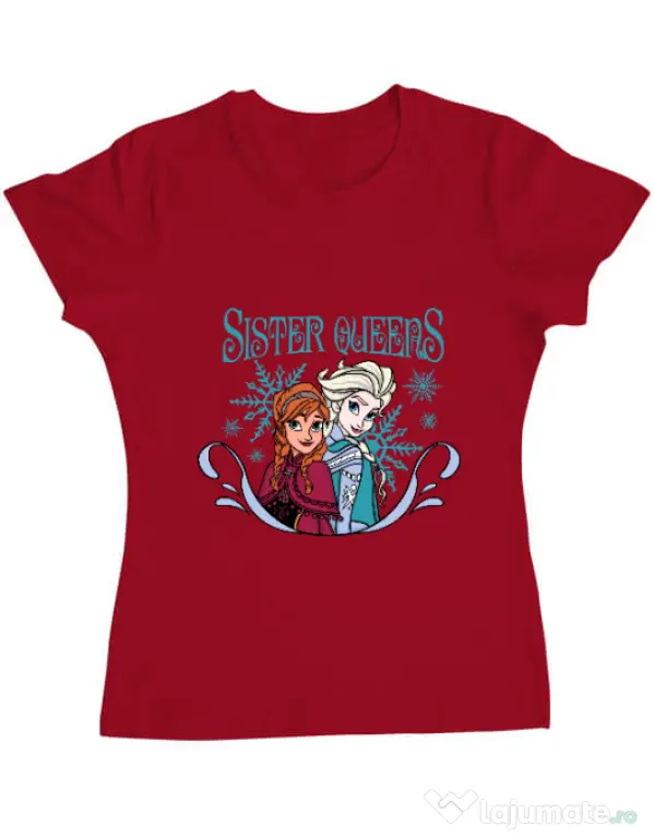 Tricou ADLER dama Sister Queens Rosu