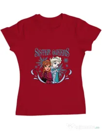 Tricou ADLER dama Sister Queens Rosu