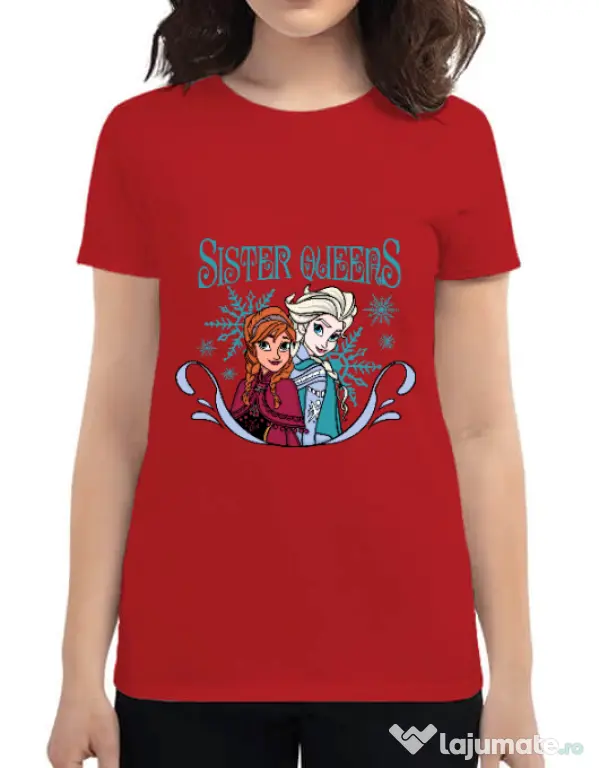 Tricou ADLER dama Sister Queens Rosu