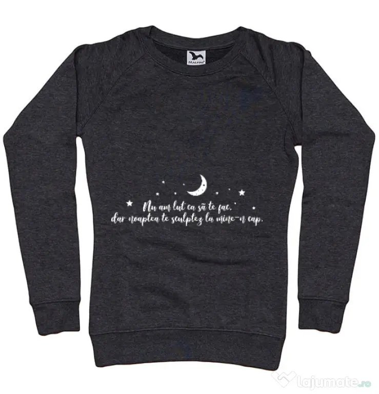 Bluza ADLER dama Nu am lut Negru melanj