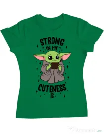 Tricou ADLER dama Strong in me Verde mediu