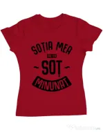 Tricou ADLER dama Un sot minunat Rosu