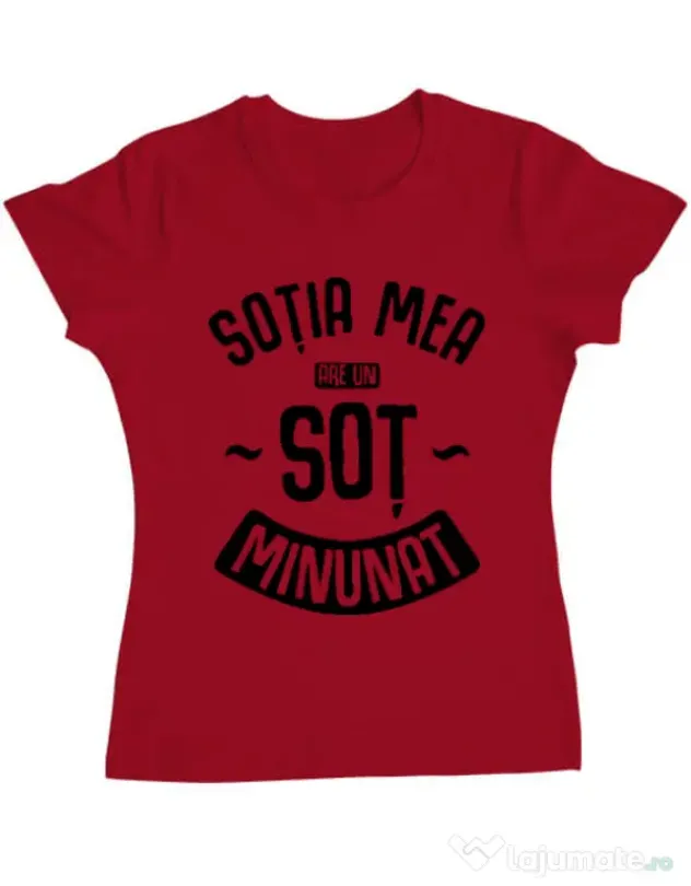 Tricou ADLER dama Un sot minunat Rosu