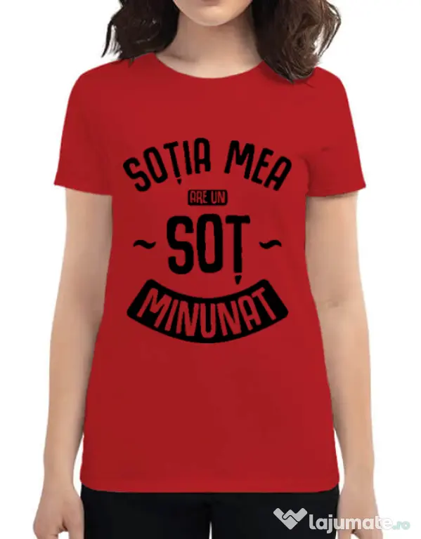 Tricou ADLER dama Un sot minunat Rosu