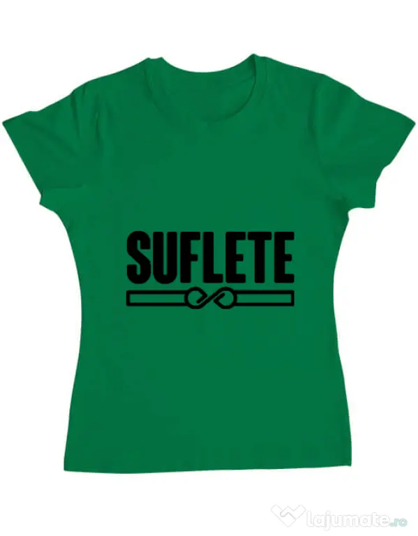 Tricou ADLER dama Suflete Verde mediu