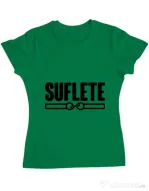 Tricou ADLER dama Suflete Verde mediu