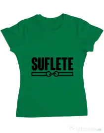 Tricou ADLER dama Suflete Verde mediu