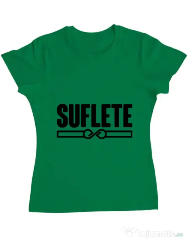 Tricou ADLER dama Suflete Verde mediu