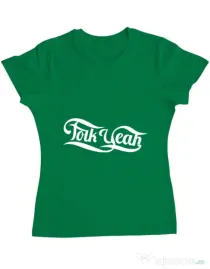 Tricou ADLER dama Folk yeah Verde mediu