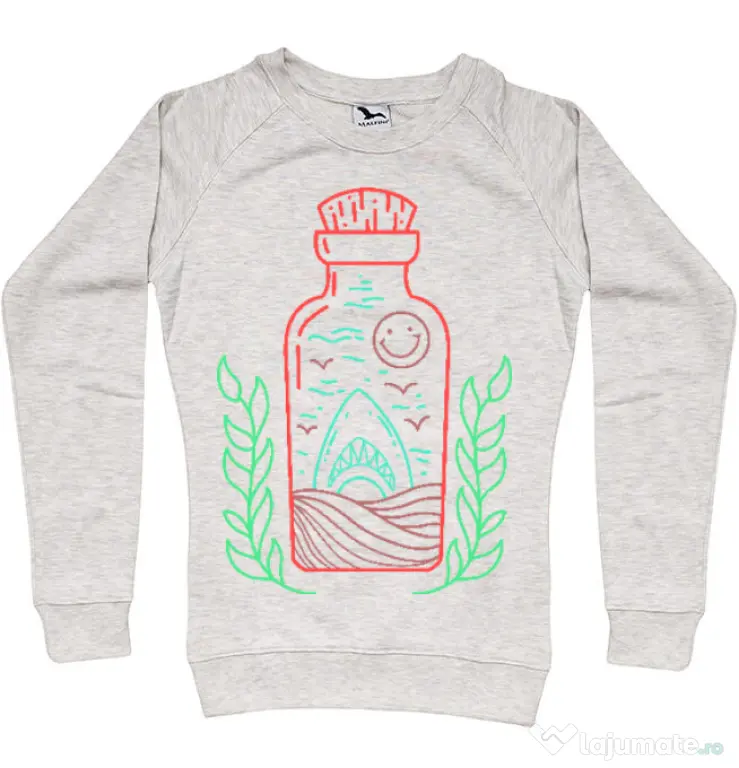 Bluza ADLER dama Shark in a bottle Migdala melanj