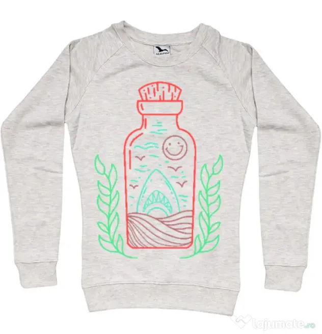 Bluza ADLER dama Shark in a bottle Migdala melanj