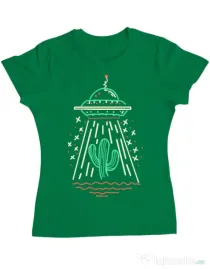 Tricou ADLER dama UFO Verde mediu