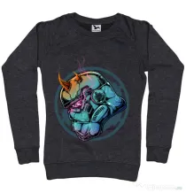 Bluza ADLER dama Helmet demons Negru melanj