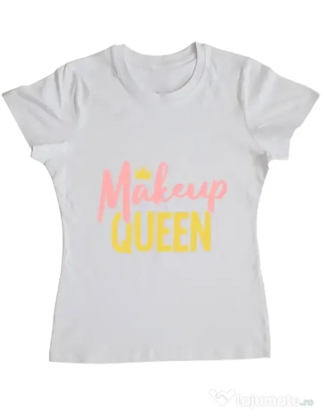Tricou ADLER dama Makeup queen Alb