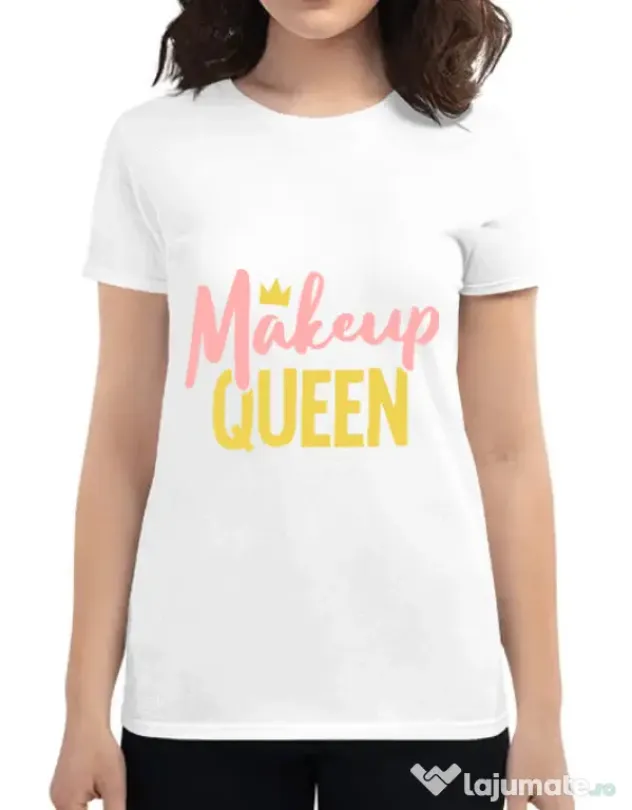 Tricou ADLER dama Makeup queen Alb