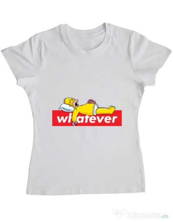 Tricou ADLER dama Whatever Alb