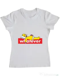 Tricou ADLER dama Whatever Alb