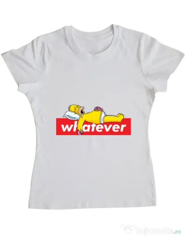 Tricou ADLER dama Whatever Alb