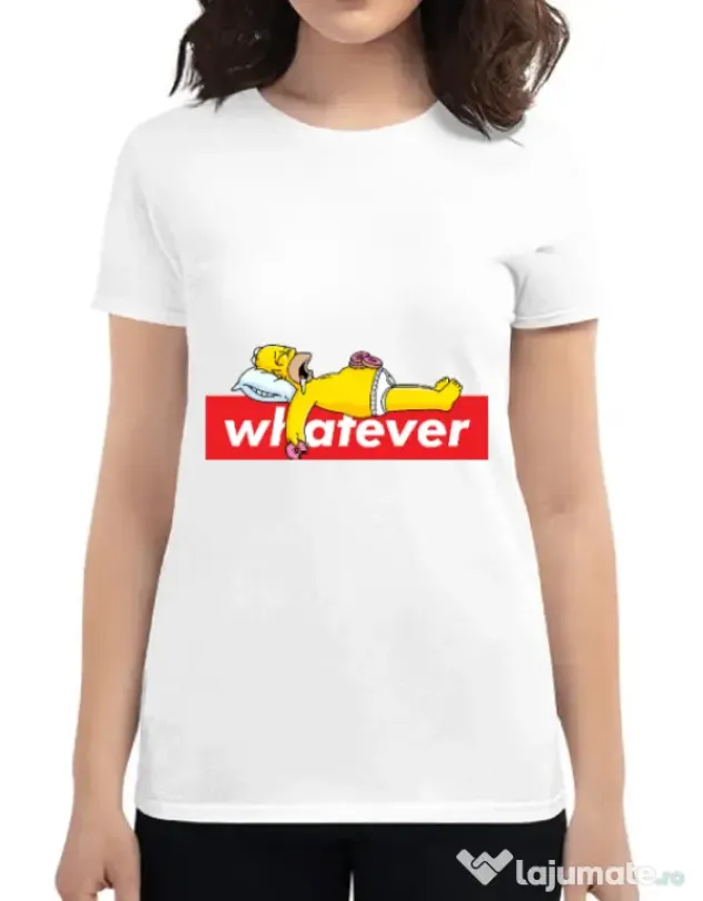 Tricou ADLER dama Whatever Alb