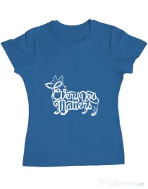 Tricou ADLER dama Every dog matters Albastru azuriu