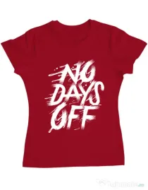 Tricou ADLER dama No days off Rosu