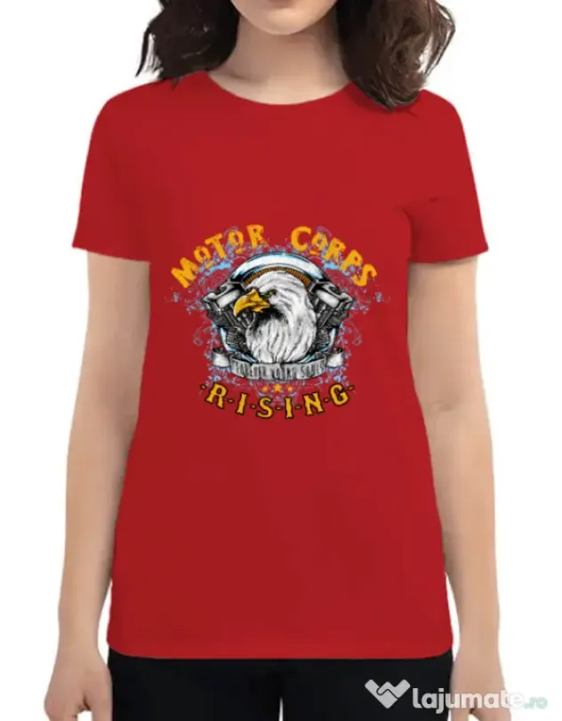 Tricou ADLER dama Eagle Rosu