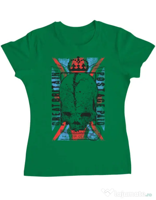 Tricou ADLER dama Great Britain Post Verde mediu