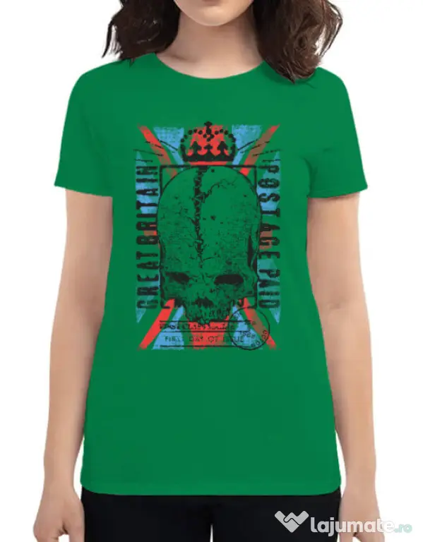 Tricou ADLER dama Great Britain Post Verde mediu
