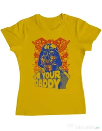 Tricou ADLER dama Your daddy Galben