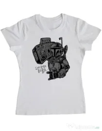Tricou ADLER dama Mr Boba Boba Alb