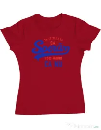 Tricou ADLER dama Sa zicem ca da Rosu
