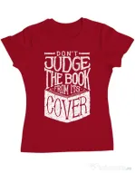 Tricou ADLER dama Book cover Rosu