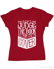 Tricou ADLER dama Book cover Rosu