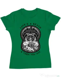 Tricou ADLER dama Sunset chill Verde mediu