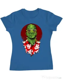 Tricou ADLER dama Frank holiday Albastru azuriu